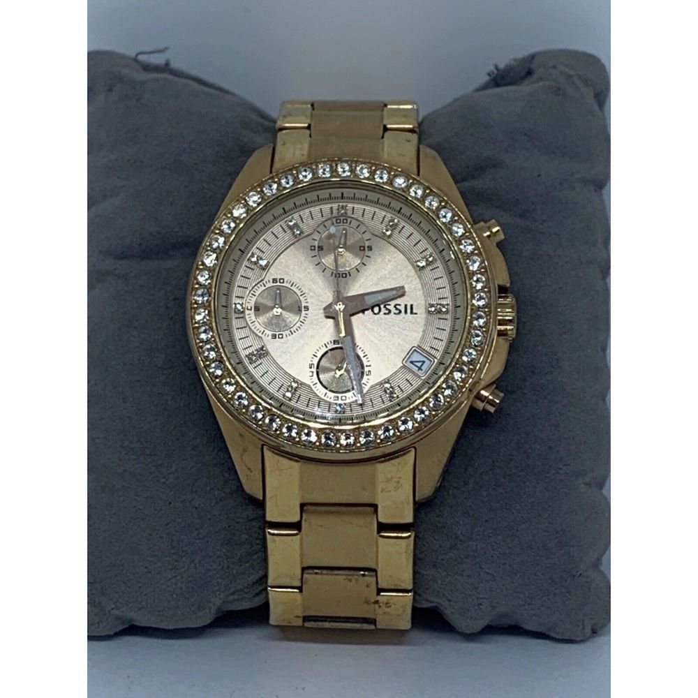 Fossil ES3352 Women's Stainless Steel Analog Silver Dial Quartz Watch GE80